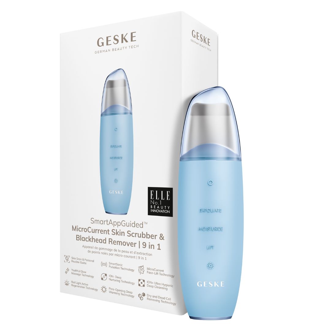 GESKE MicroCurrent Skin Scrubber BlackHead Remover 9 in 1
