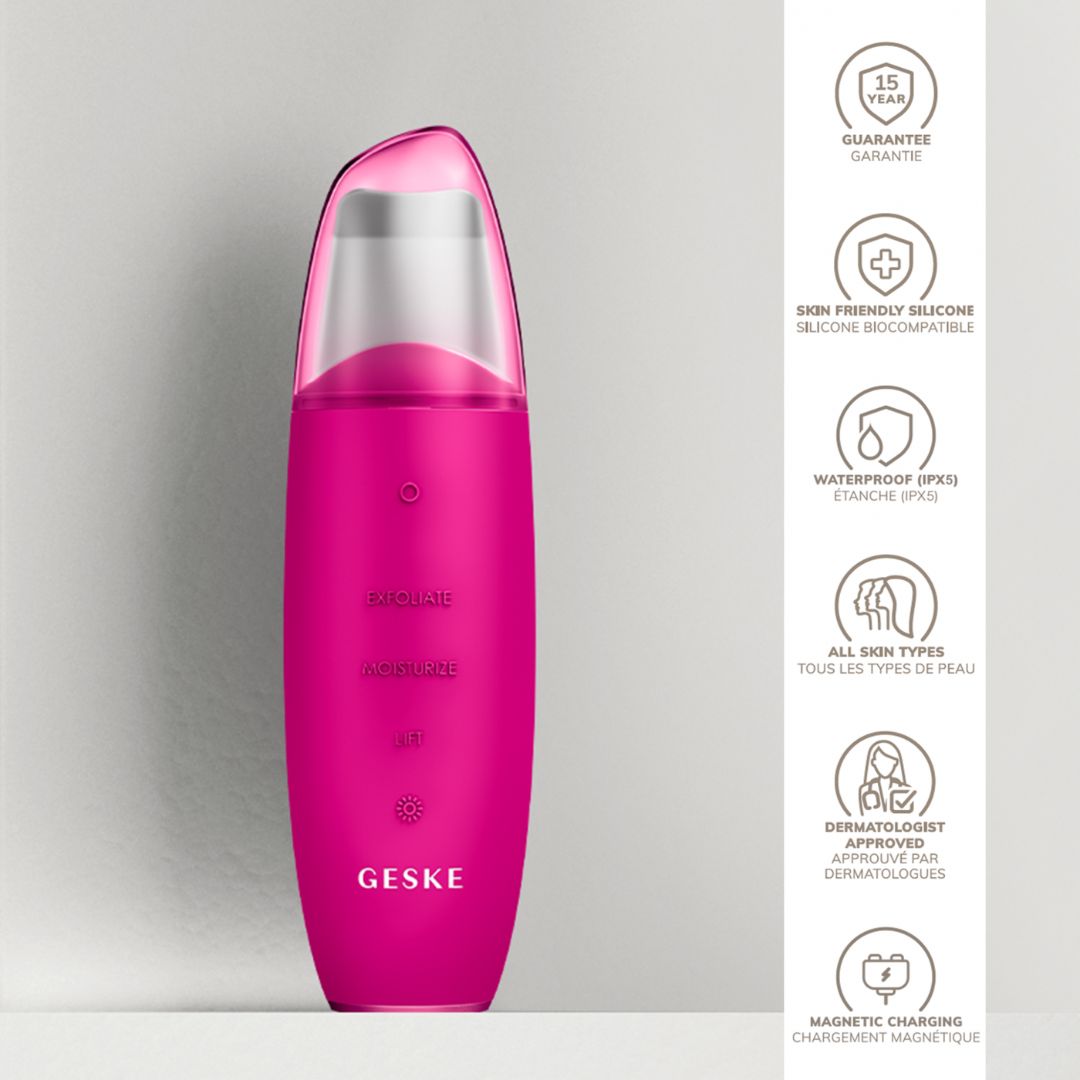 GESKE MicroCurrent Skin Scrubber BlackHead Remover 9 in 1