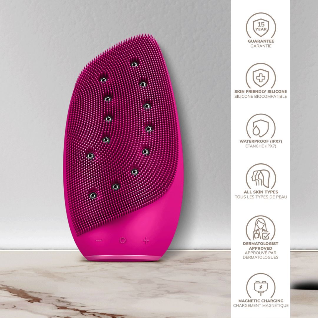 GESKE Sonic Thermo Facial Brush & Face lifter 8 in 1