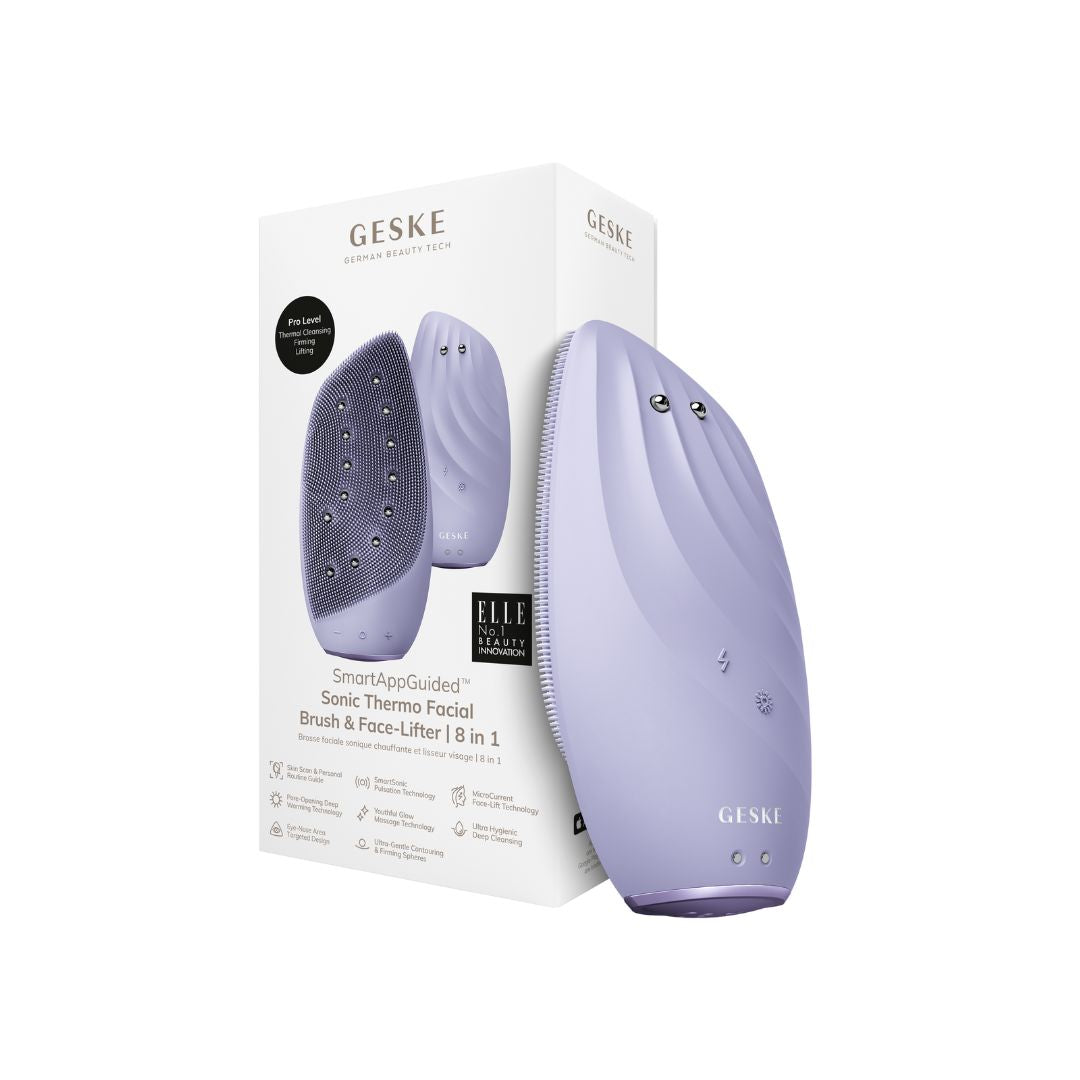 GESKE Sonic Thermo Facial Brush & Face lifter 8 in 1