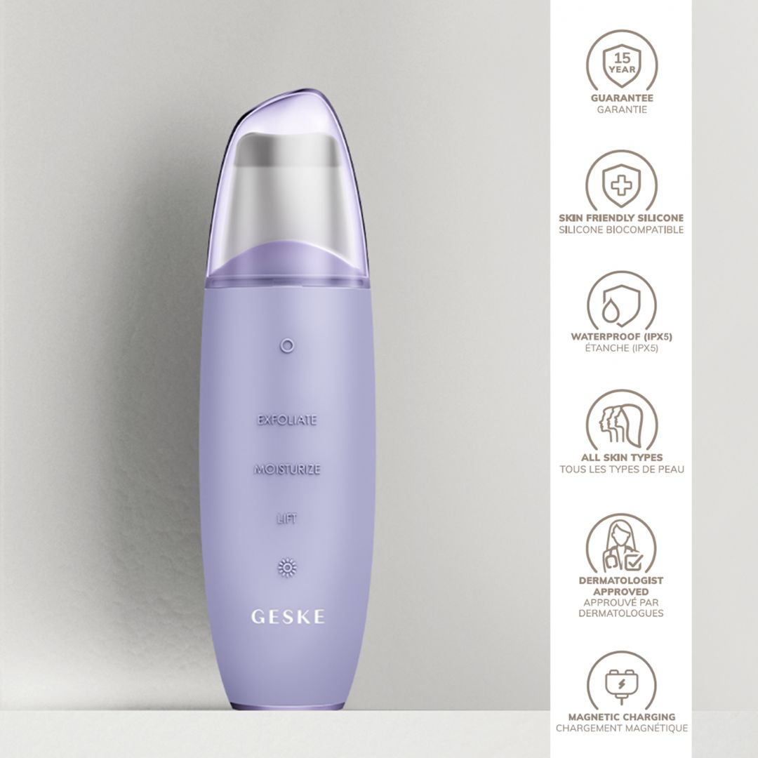 GESKE MicroCurrent Skin Scrubber BlackHead Remover 9 in 1