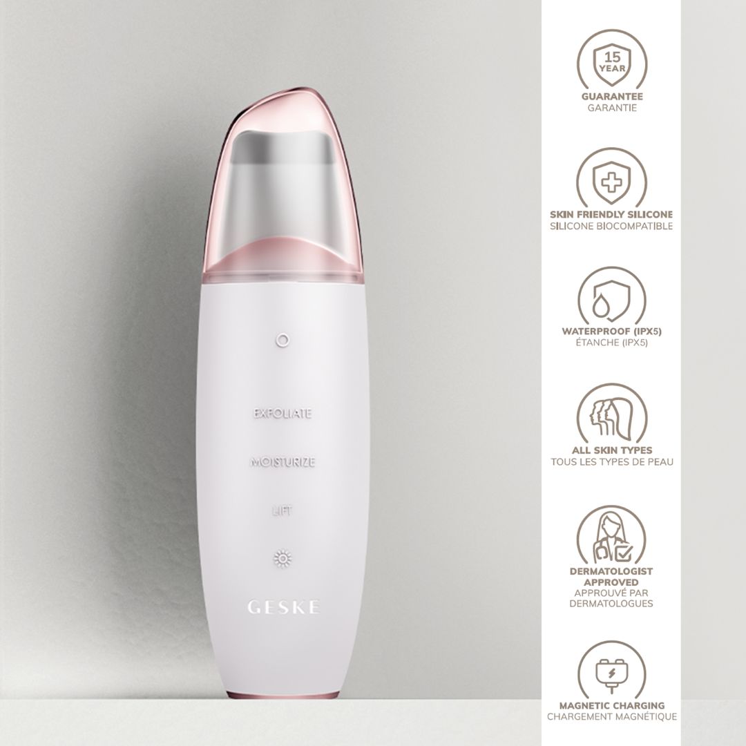 GESKE MicroCurrent Skin Scrubber BlackHead Remover 9 in 1