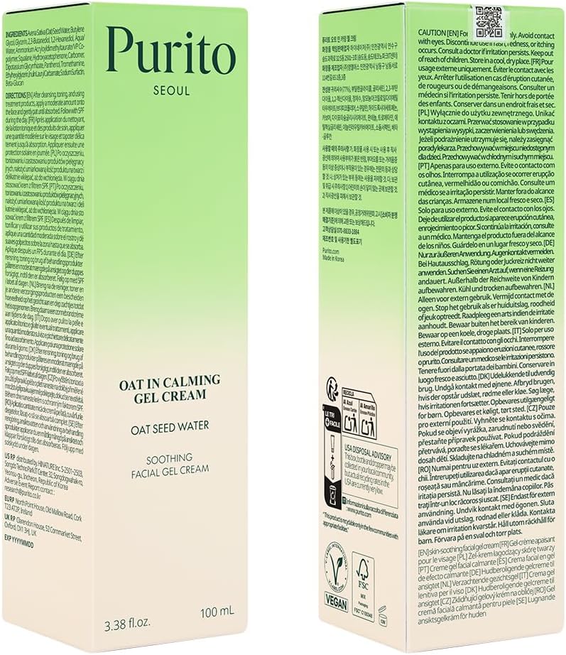 PURITO Oat-in Calming Gel Cream