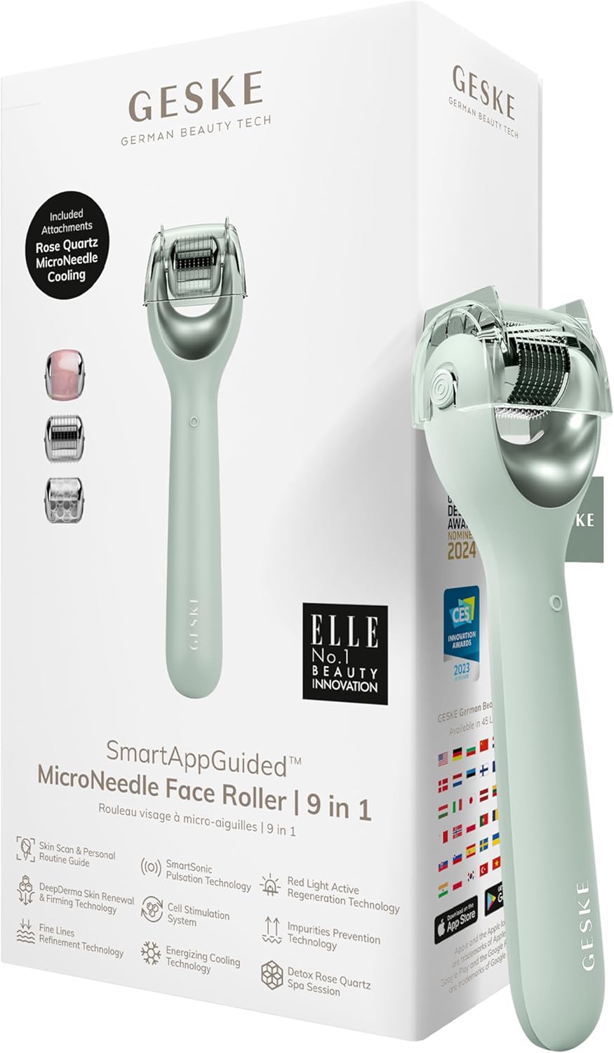 GESKE Micro Needle Face Roller 9 in 1