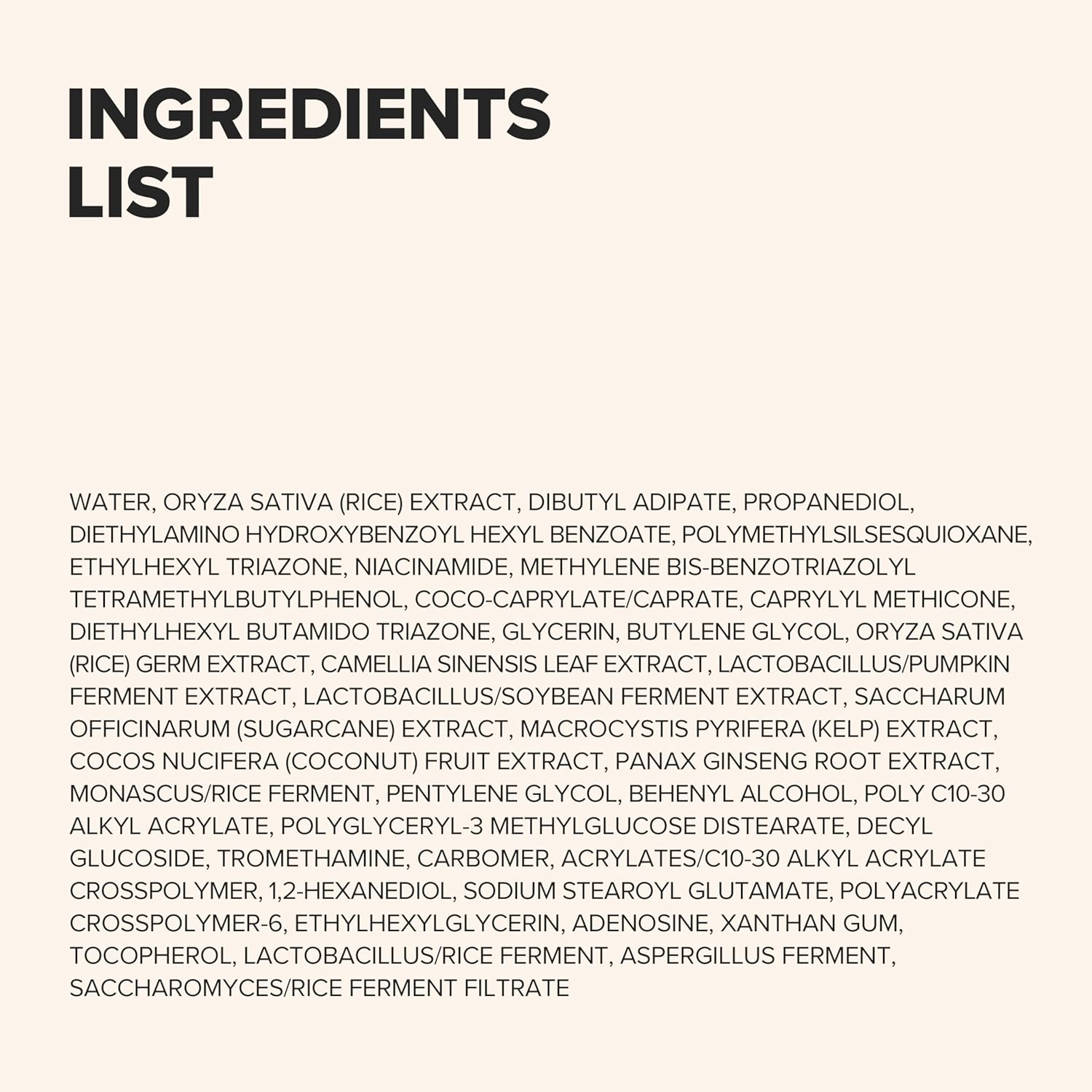 BEAUTY OF JOSEON Relief Sun Rice and Probiotics 50ML