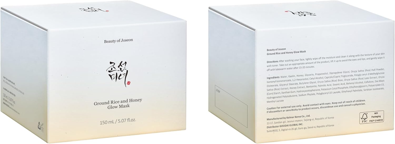 BEAUTY OF JOSEON Ground Rice and Honey Glow Mask 150ML