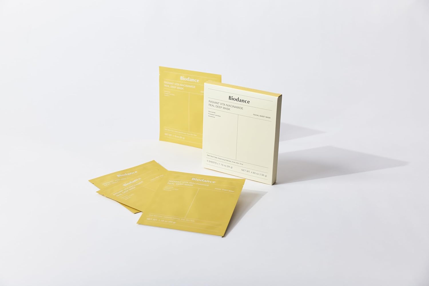 Radiant Vita Niacinamide Real Deep Mask  1Box (34g*4ea)