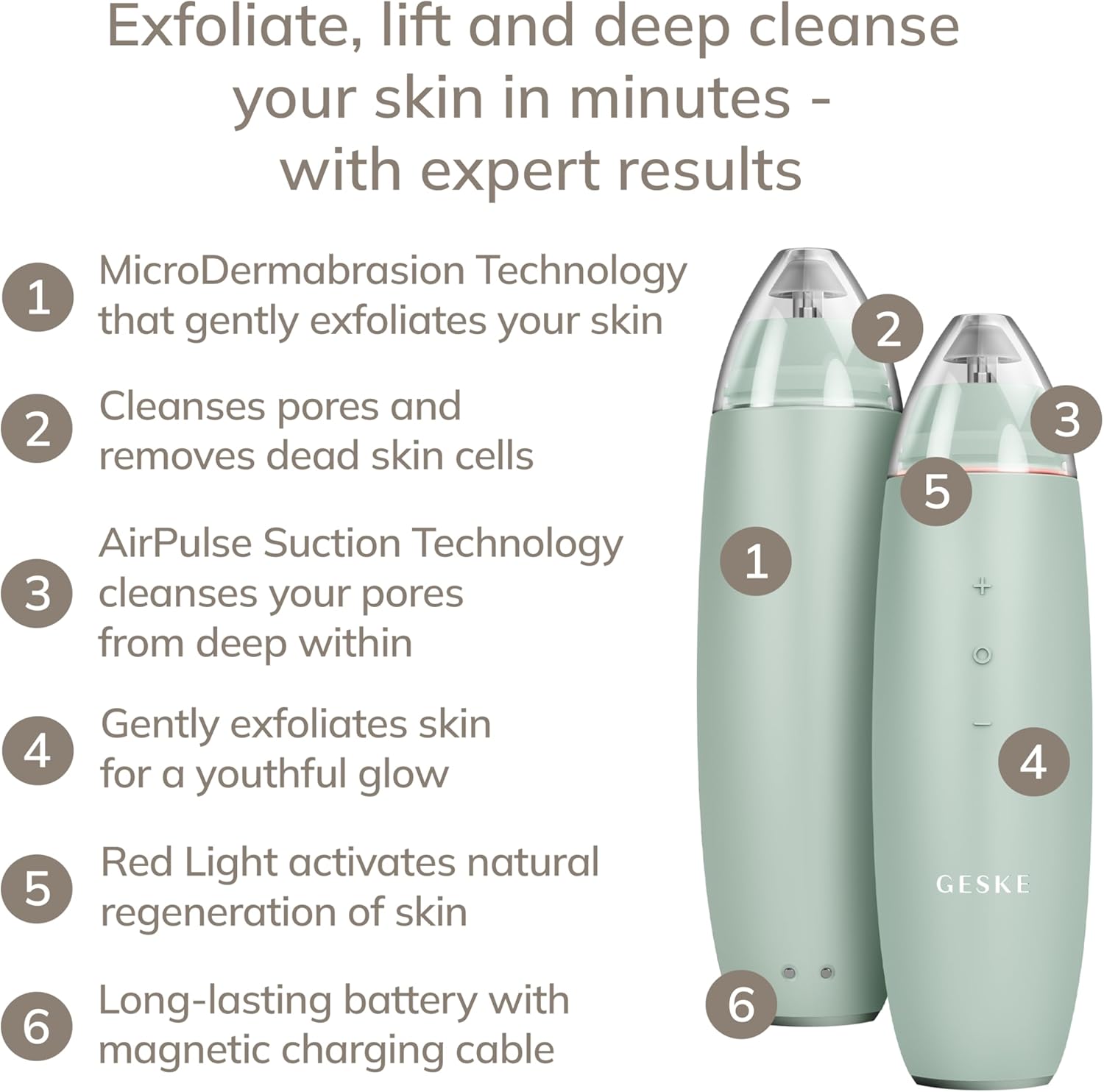 GESKE Micro Dermabrasion Blackhead Remover 7 in 1