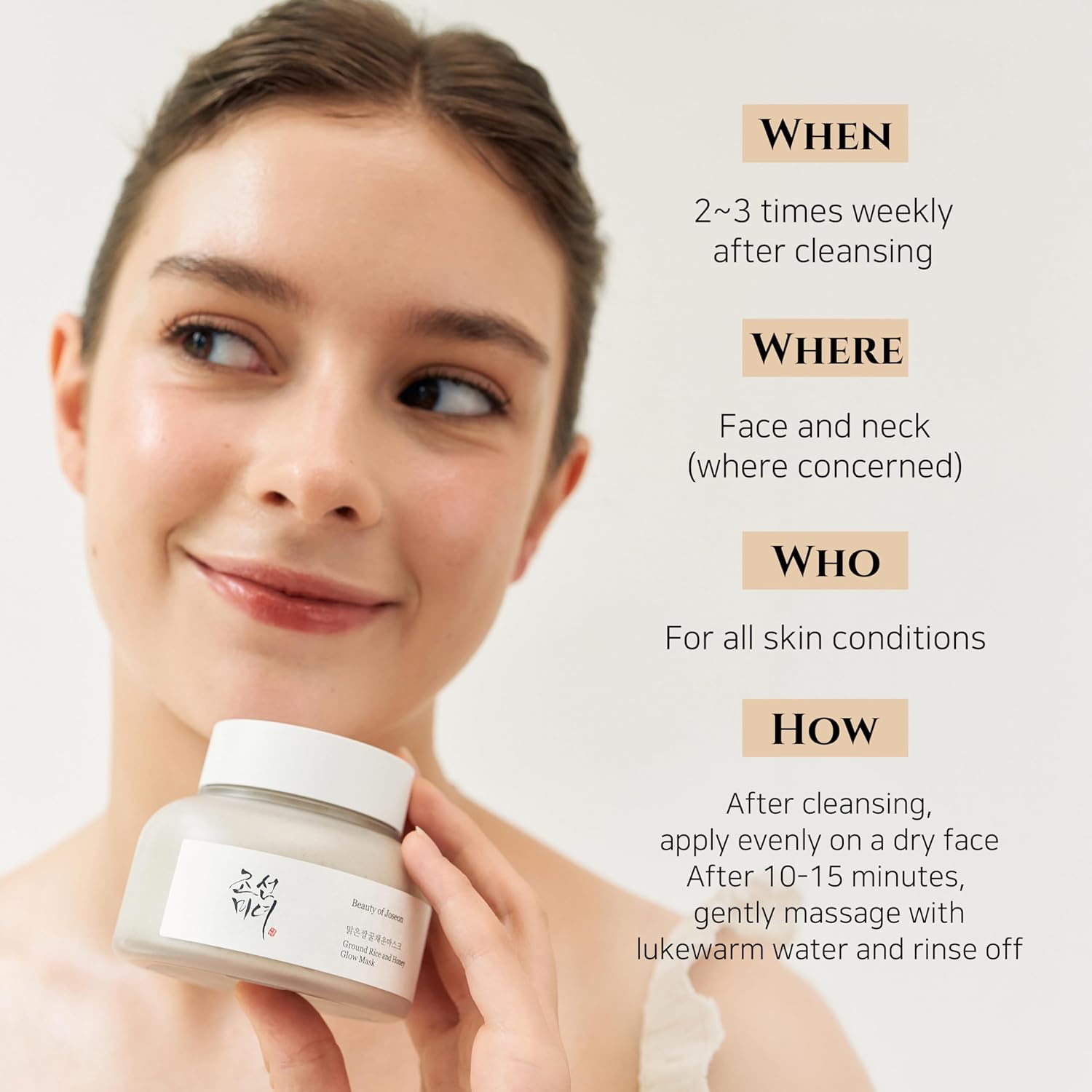 BEAUTY OF JOSEON Ground Rice and Honey Glow Mask 150ML