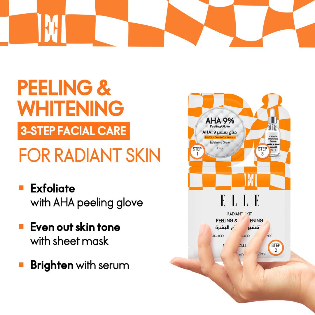 Elle Radiance Kit Peeling and Whitening Mask
