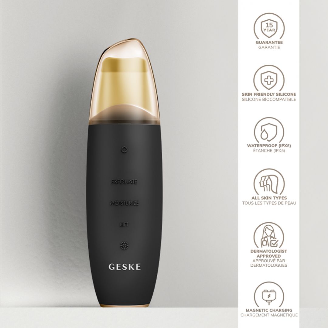 GESKE MicroCurrent Skin Scrubber BlackHead Remover 9 in 1