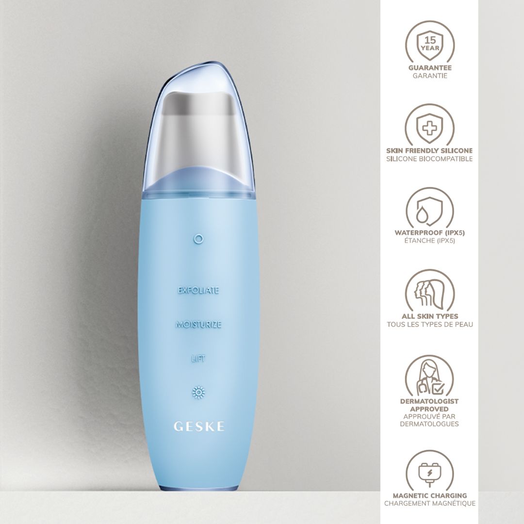 GESKE MicroCurrent Skin Scrubber BlackHead Remover 9 in 1