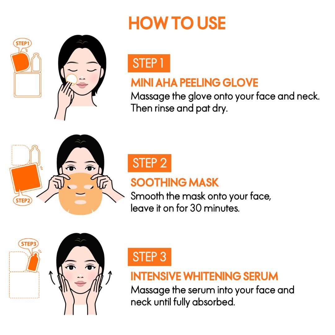 Elle Radiance Kit Peeling and Whitening Mask