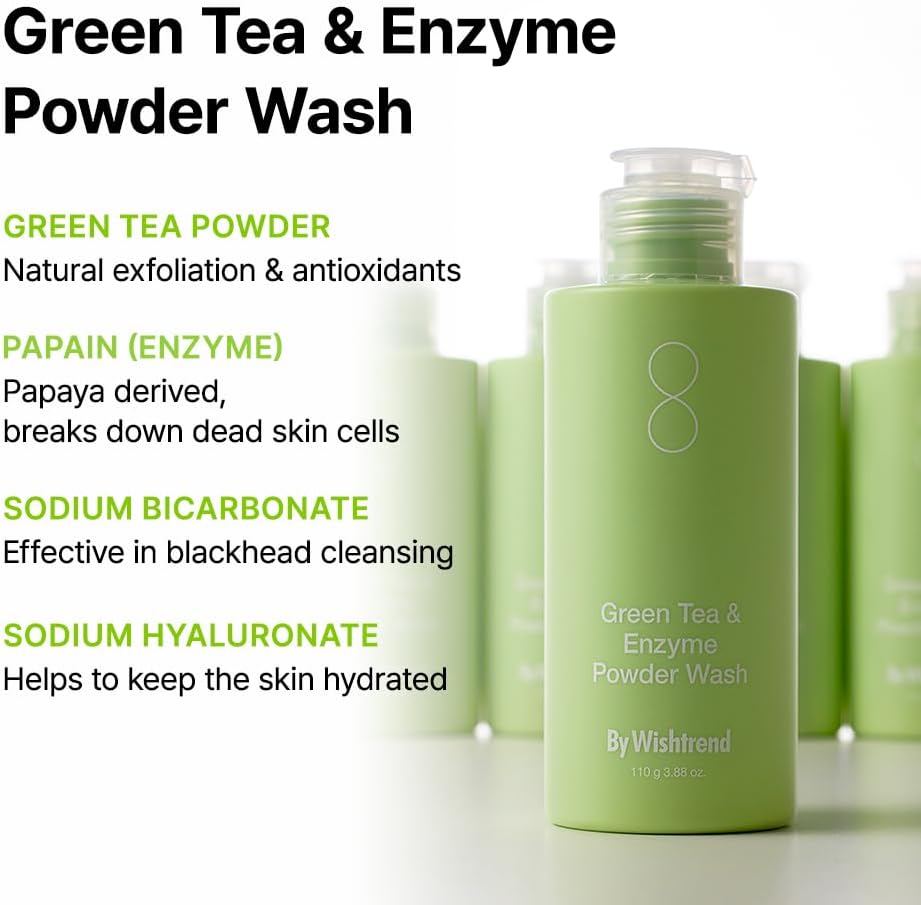 By Wishtrend Green Tea & Enzyme Powder Wash 110 g