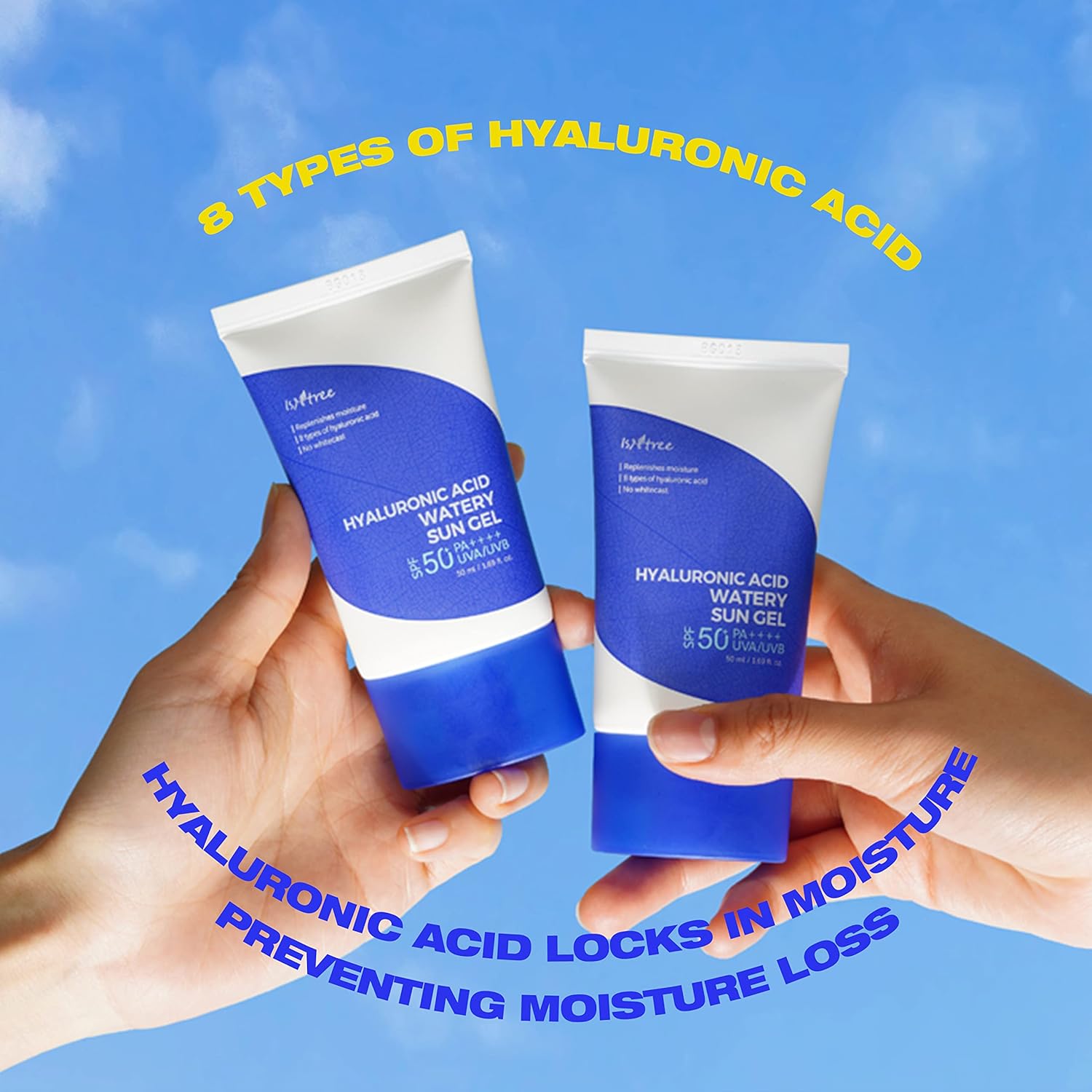 HYALURONIC ACID WATERY SUN GEL_50ml X 2 EA
