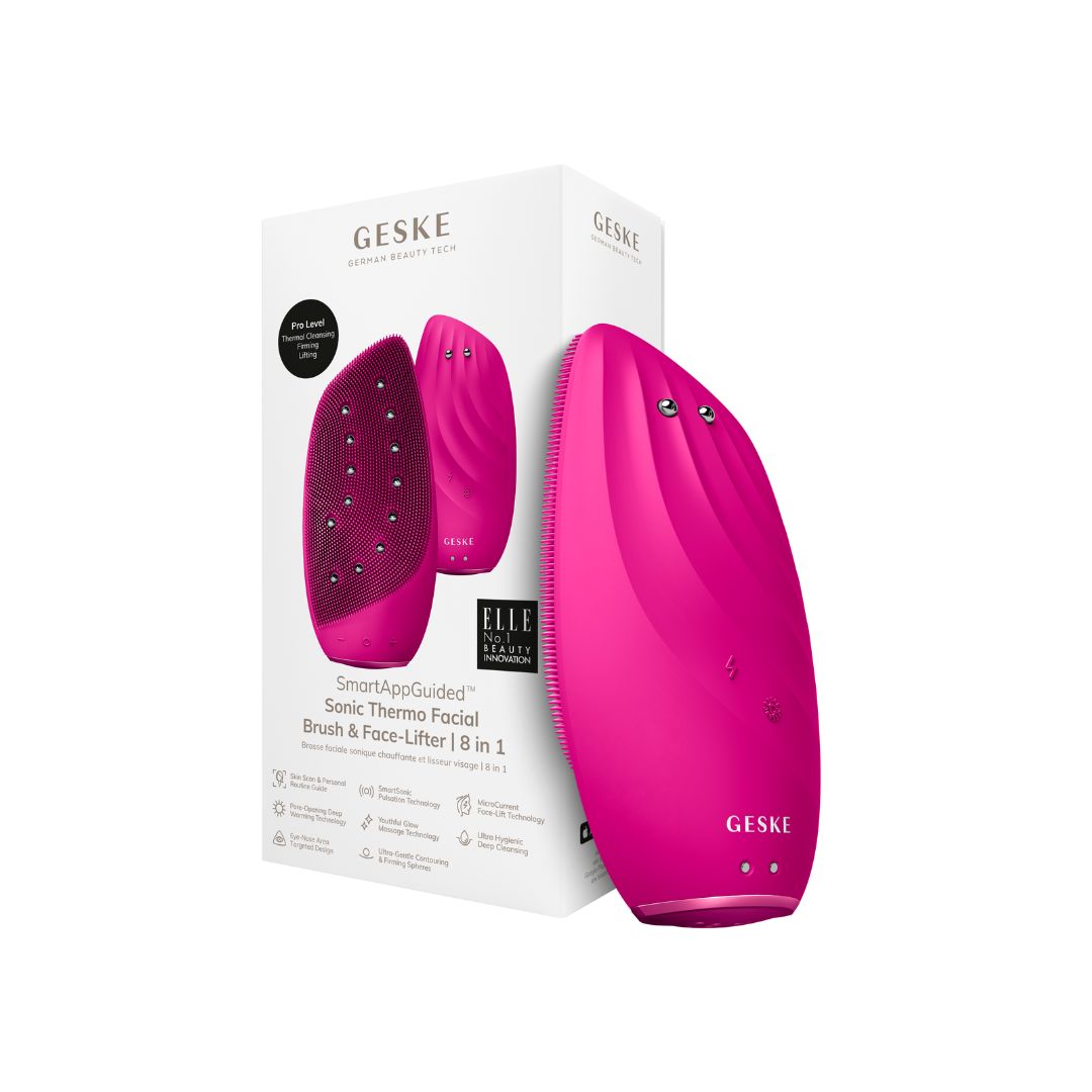 GESKE Sonic Thermo Facial Brush & Face lifter 8 in 1