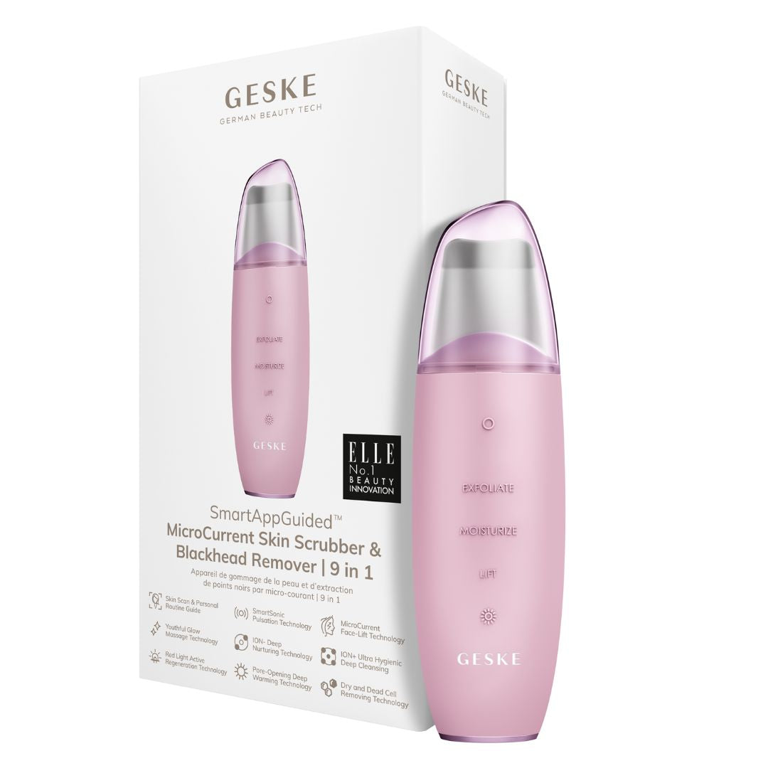 GESKE MicroCurrent Skin Scrubber BlackHead Remover 9 in 1