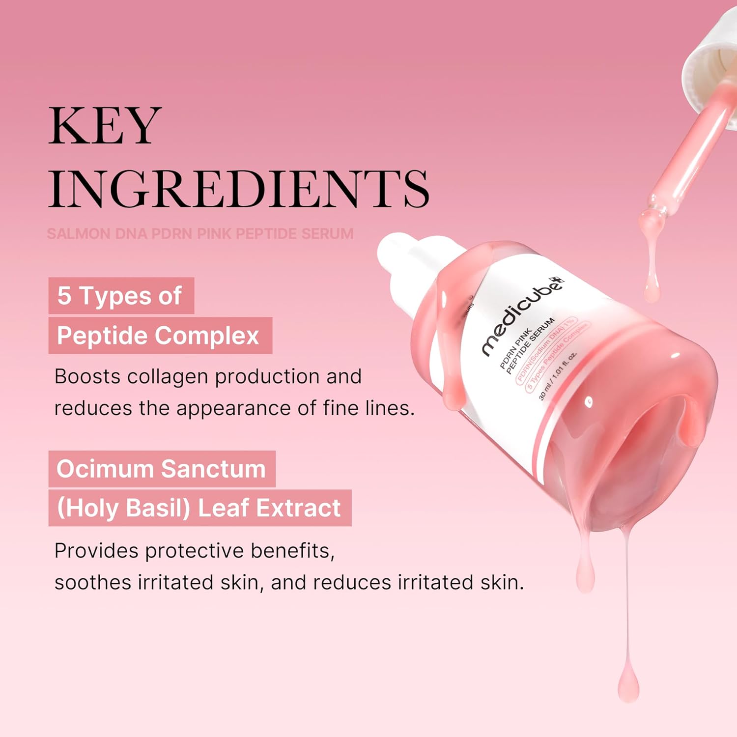 MEDICUBE PDRN PINK PEPTIDE SERUM 30ML