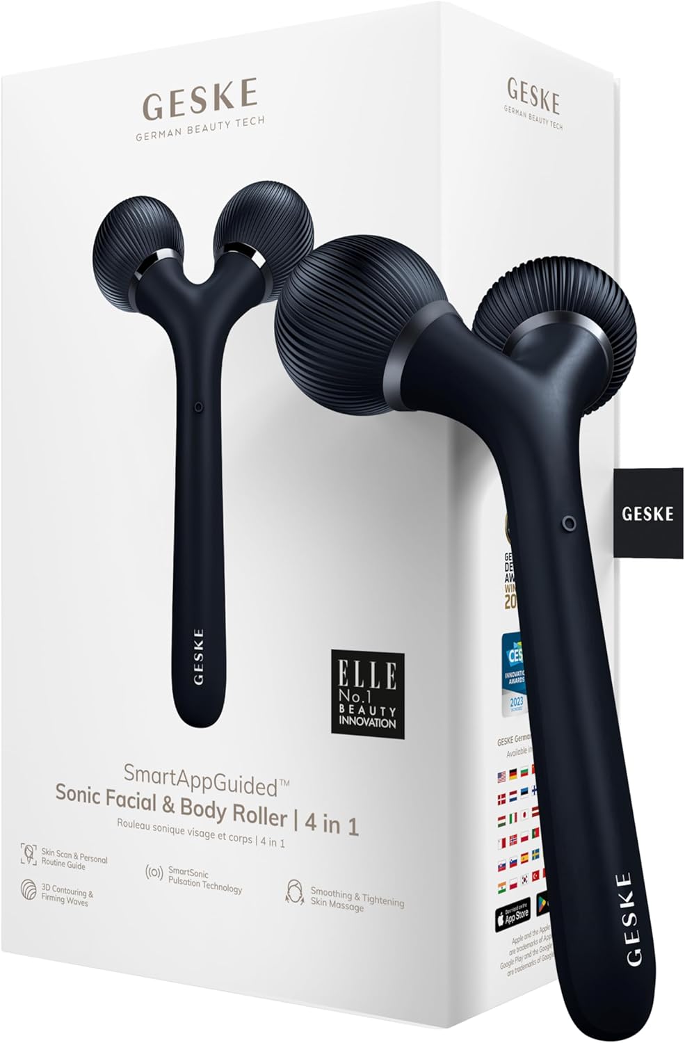 GESKE Sonic Facial & Body Roller 4 in 1