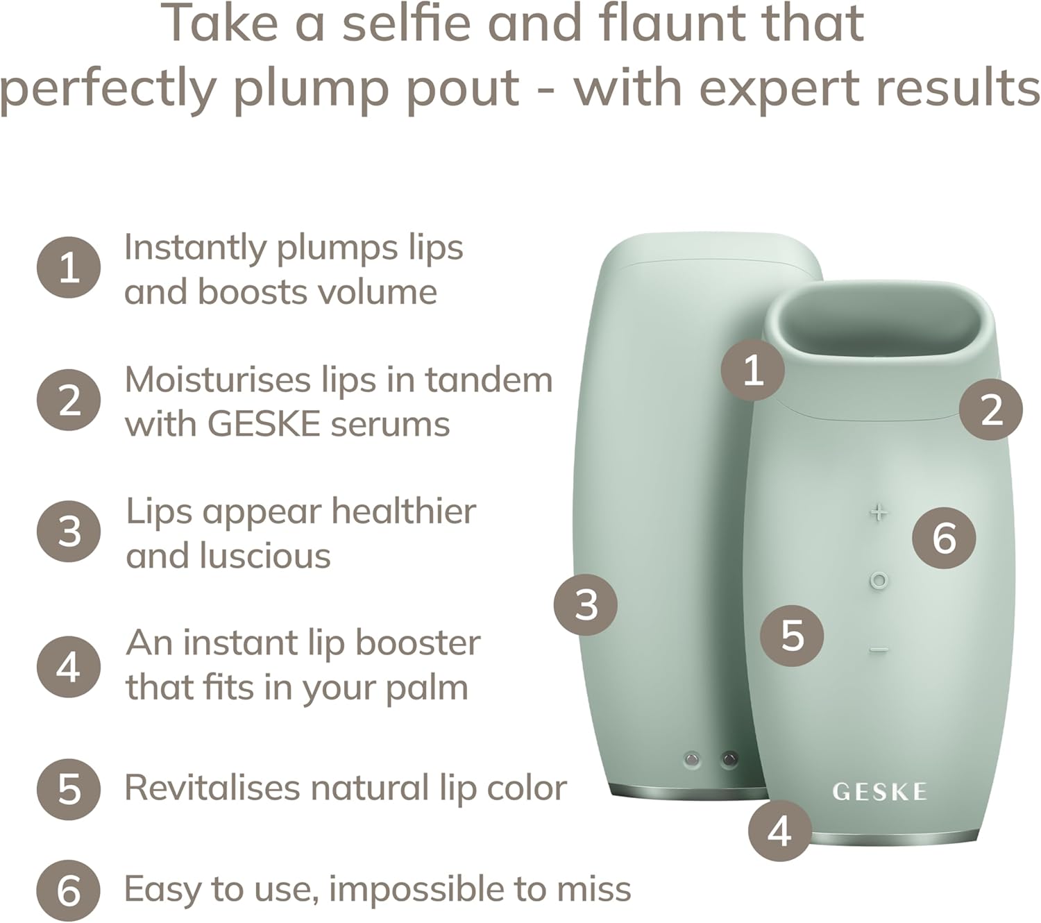 GESKE Lip Volumizer & Booster | 6 in 1