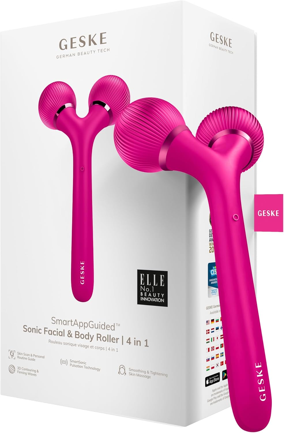 GESKE Sonic Facial & Body Roller 4 in 1