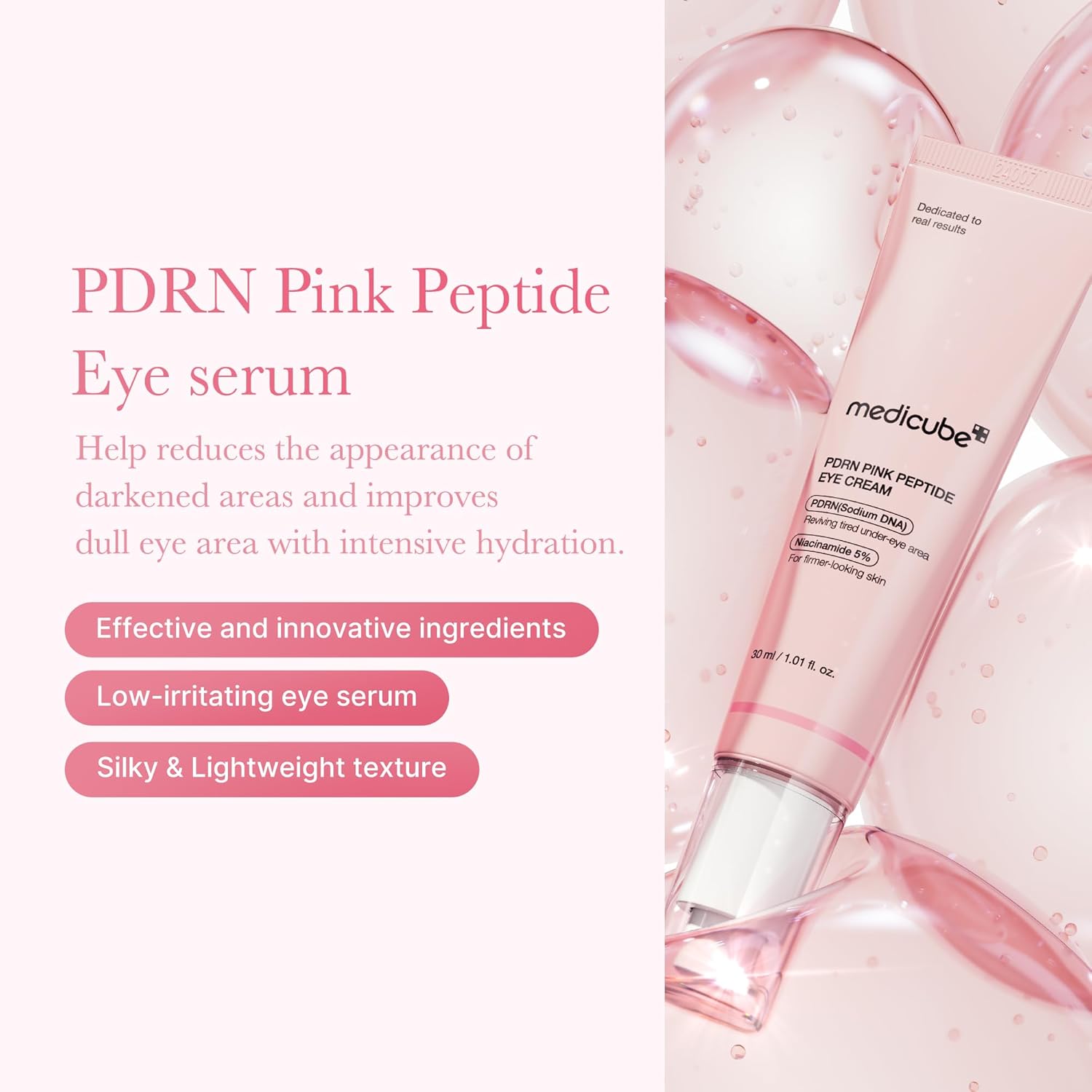 MEDICUBE-PDRN PINK PEPTIDE EYE CREAM 30ml