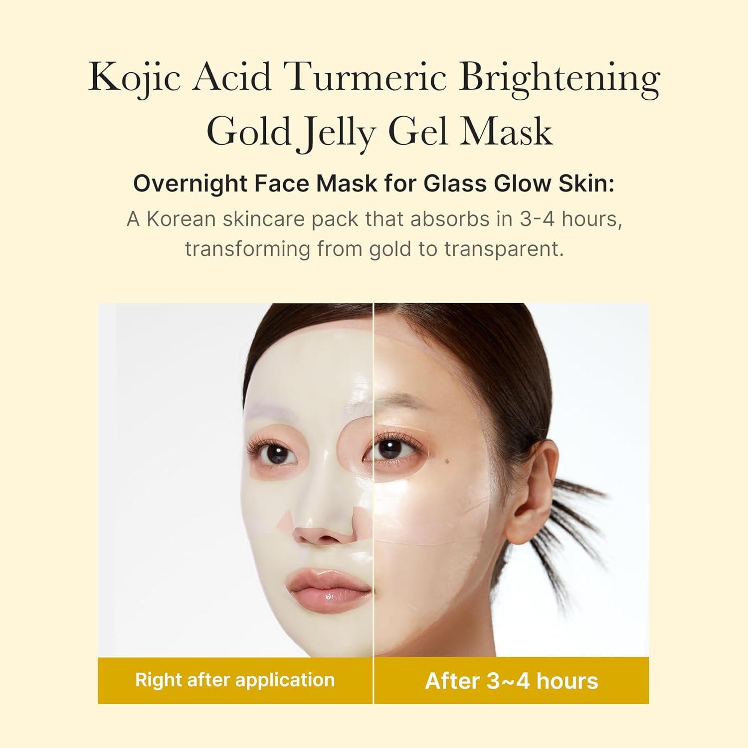 MEDICUBE-KOJIC ACID TURMERIC BRIGHTENING GEL MASK 4pcs
