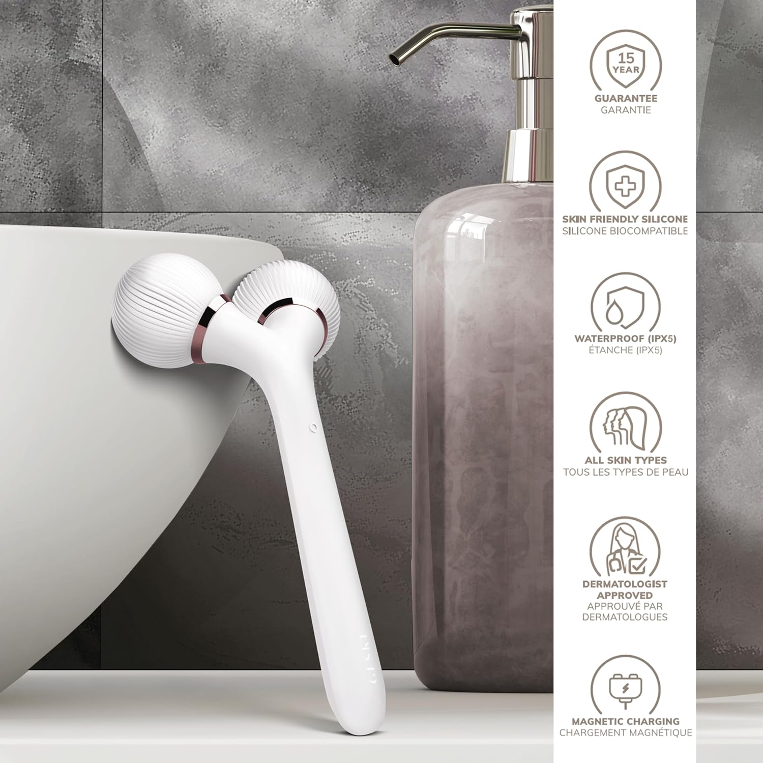 GESKE Sonic Facial & Body Roller 4 in 1