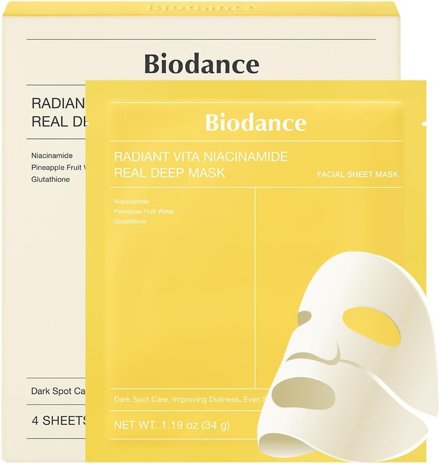 Radiant Vita Niacinamide Real Deep Mask  1Box (34g*4ea)