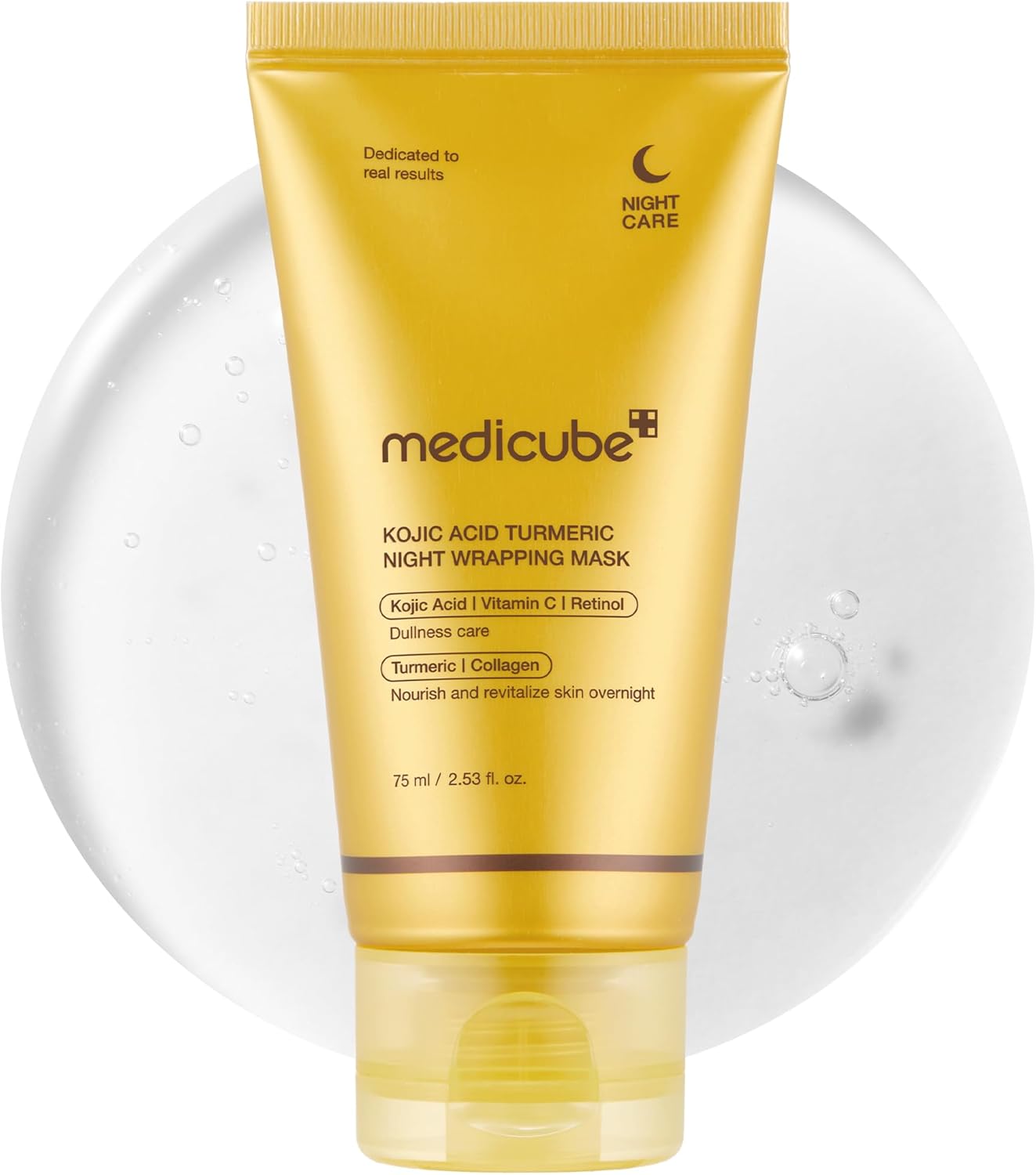 MEDICUBE-KOJIC ACID TURMERIC NIGHT WRAPPING MASK 75ML