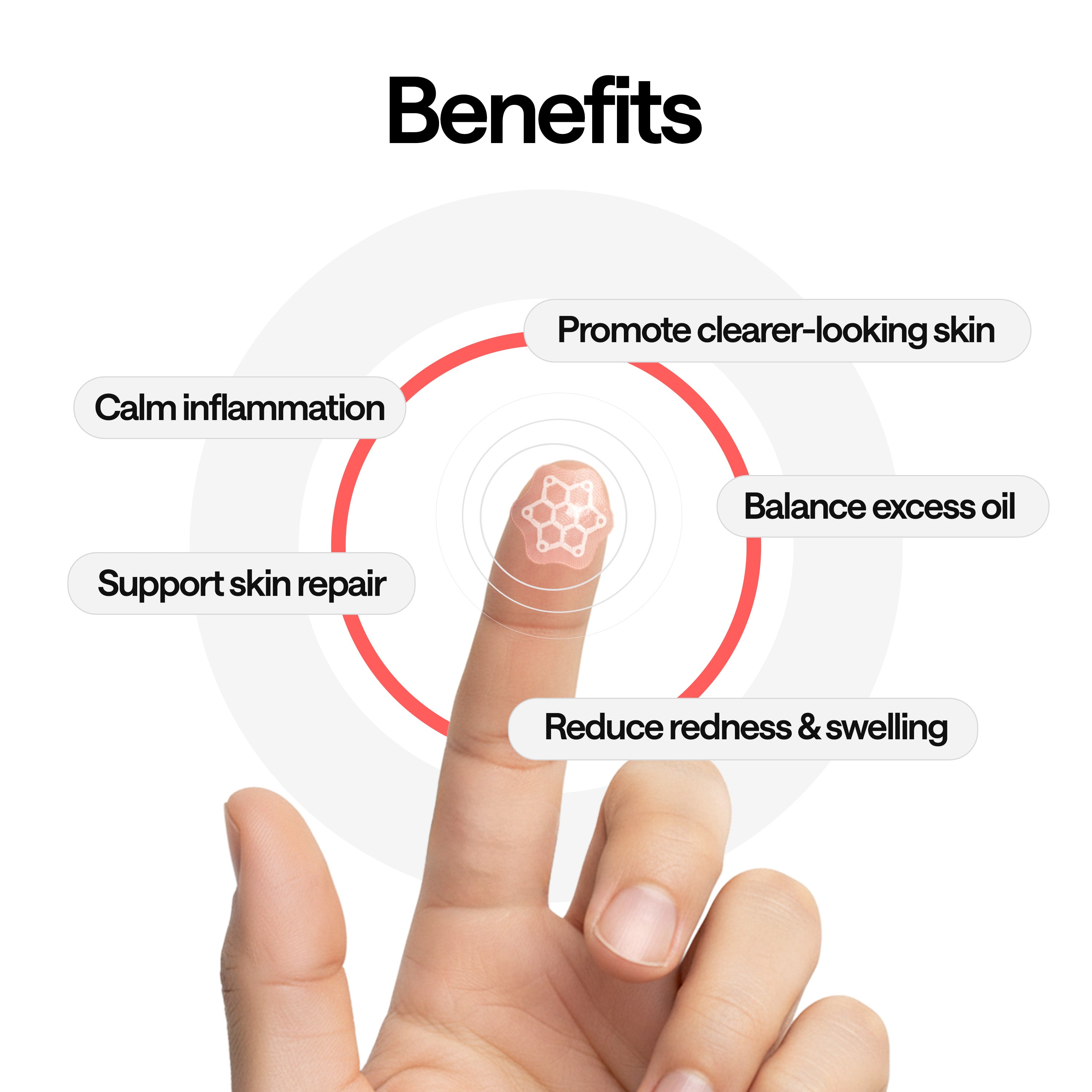 ELLE Magnesium Acne Patch | Micro-Dart | Magnesium - The Magic Mineral | Deep Penetrating Hydrocolloid Pimple Patch | Early Stage & Pus Pimples | Tea Tree & Madecassic Acid | 10 Patches