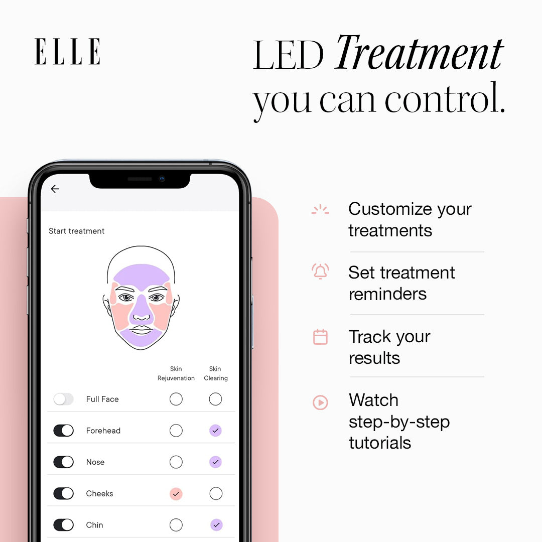 ELLE Radiance Boost Pro LED Face Mask – FDA Approved & Clinically Proven Light Therapy for Glowing, Youthful Skin | Red, Blue & Infrared Light | Boosts Collagen, Reduces Wrinkles, Breakouts & Blemishes | Comfortable Silicone Fit