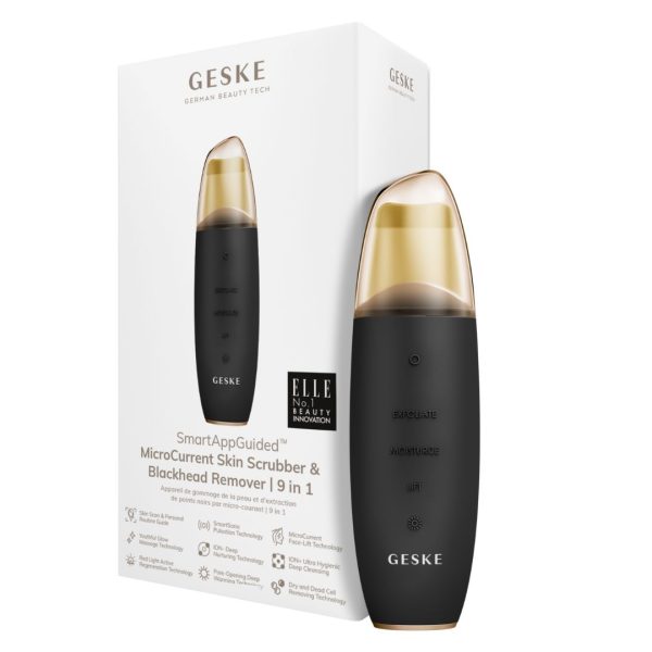 GESKE MicroCurrent Skin Scrubber BlackHead Remover 9 in 1