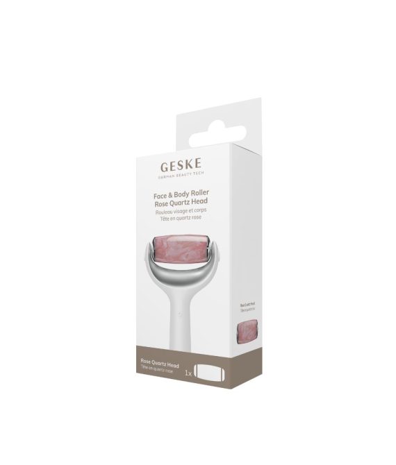 GESKE Face & Body Roller Rose Quartz Head Pink